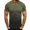 Army Green, variant on Pxiakgy t shirts for men Mens Summer Leisure Sports T Shirt Fashion Lapel 3D Gradient Short Sleeved Round Neck T Shirt Men mens t shirts mens tops Army Green   L