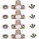 thumbnail image 1 of Catch Cabinet Door Latch Kitchen Magnet Push Catch Cabinet Hardware Fittings, 4 Pieces (Bronze), 1 of 5