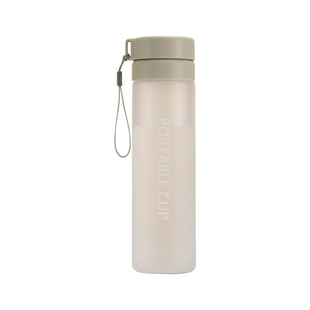 Botella de agua deportiva de gran capacidad, portátil, para exteriores, para estudiantes y parejas, con infusor de té, taza de té de flores, botella de agua de plástico, taza de agua deportiva.