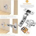 thumbnail image 4 of 20 Piezas Bisagras para gabinete cierre suave de cocina de Empotrable, accesorios hardware gabinetes, armarios y estanterías, Paneles Con Clip Para Facilitar La Instalación (20 piezas-Incrustado), 4 of 4
