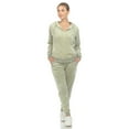 thumbnail image 1 of White Mark Ensemble de Survêtement en Velours pour Femmes, 2 Pcs, 1 of 6