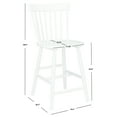 thumbnail image 5 of SAFAVIEH Providence Solid Spindle Back Counter Stool with Footrest, White, 5 of 7