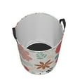 thumbnail image 3 of LNWH Laundry Basket, Plant Leaf Flower Pattern Foldable Laundry Hamper With Handles Waterproof, Small, 3 of 8