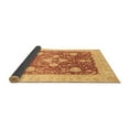 thumbnail image 2 of Ahgly Company Indoor Round Oriental Brown Traditional Area Rugs, 8' Round, 2 of 4