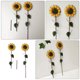 thumbnail image 4 of IDEANATEGRATE 2Ud Varillas Decorativas De Jardín Con Girasol Metálico Amarillo Para Uso En Exteriores, 4 of 8