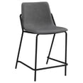 thumbnail image 3 of Earnest Upholstered Counter Chair Grey (Set of 2), 3 of 12