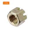 thumbnail image 3 of 5uds M10x1.5mm Tuerca Ranurada Hexagonal Unique Bargains Grado 8 Acero al Carbono Color Cinc, 3 of 6