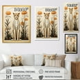 thumbnail image 4 of Designart "Mid-Century Meadow with Cheetah in Beige and Green" Animals Canvas Wall Art - Traditional Beige Cheetah Entryway Wall Art Print, 4 of 6