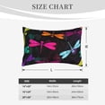 thumbnail image 4 of Susaid Colorful Dragonflies Print Pillowcases Multiple Size, Pillow Cover Super Soft Envelope Closure Standard Pillow Case-20"x30", 4 of 6