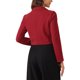 thumbnail image 3 of CHAQUETA BLAZER CORTA INSPIRE CHIC PARA MUJER CON SOLAPA NOTCHED, BLAZERS CASUALES DE OFICINA S ROJO, 3 of 6