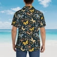 thumbnail image 6 of Fotbe Flowers Butterfly Hawaiian Shirt for Men Unisex Summer Beach Casual Short Sleeve Cotton Linen Button Down Shirts-XX-Large, 6 of 9
