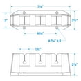 thumbnail image 5 of Seachoice 3-Rod Storage Holder, Black, ABS Plastic, 5 of 5
