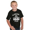 thumbnail image 5 of In Jesus Name I Play Piano Music Crewneck T Shirts Boy Girl Teen Brisco Brands X, 5 of 6