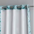thumbnail image 4 of THD Damask Print 100% Full Blackout Grommet Window Curtain Panels Noise Reduction, Room Darkening, and Privacy - 2 Panels, 4 of 4