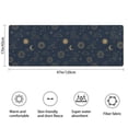 thumbnail image 3 of Dark Blue Sun Moon Cloud Star Pattern Bathroom Rugs Mat,Non Slip Microfiber Bathroom Rug,Rubber Backing,Soft Bathroom Mats for Bathroom Floor,Tub and Shower,47x17in(120x43cm), 3 of 5