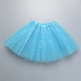 thumbnail image 3 of Godom Toddler Girls Sequins Tutu Skirt 2T-8T Rainbows Tulle Princess Ballet Dress Party Costume,Light Blue, 3 of 4