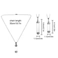 thumbnail image 4 of Gift For Ash Sand Openable Screw Cap Steel Chain Perfume Jars Lucky Charm Wishing Bottle Pendant Glass Vial Necklace 4.1CMX1.1CM, 4 of 8