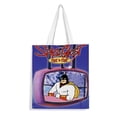 thumbnail image 1 of Space Ghost Coast to Coast Bolso de tela con estampado de lienzo para mujer, bolsa de compras reutilizable y estética, con cremallera interior, regalo para mujer, 35 × 40 cm., 1 of 6