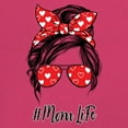 thumbnail image 3 of Mom Life Messy Bun Sweatshirt Trendy Motherhood Parenting Maternity Family Mother's Day Mama Mommy #momlife Hoodie, 3 of 7
