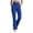 Blue-1, variant on Womens High Waisted Yoga Pants Straight Leg Leggings Petite Regular, Side Pockets, Slim Fit, Solid Color, Women's Yoga Legging, Bell Bottom,Work Lounge Daily