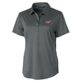 thumbnail image 2 of Women's Cutter & Buck Gray Dayton Flyers Vault DryTec Prospect Textured Stretch Polo, 2 of 3