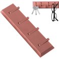 thumbnail image 2 of Ganchos autoadhesivos con 4 ganchos Decoración de plástico Estante de almacenamiento de diseño de fila completa Toallero impermeable a prueba de herrumbre para detrás de la puerta Baño Oficina Cocina, Rojo esquí esquí Gafas de esquí, 2 of 5