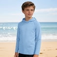 thumbnail image 6 of Boy Hoodies Long Sleeve Boy Rash Guard Shirts Boys Quick Dry Beach Shirt Swim Shirt Bathing Suit Boys 11-12 Years, 6 of 7
