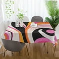 thumbnail image 5 of Yayeee Tablecloths for Rectangular Tables 54 x 54 inch Party Table Cover, Swirling Circles, 5 of 6
