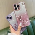 thumbnail image 2 of Gradient Glitter Rose Flower Phone Case for Samsung Galaxy A73 A53 A33 A32 A42 A52 A82 5G Soft Silicone Shiny Shell Precise Hole Lens Protection Bling Back Cover(Pink,A82 5G), 2 of 8