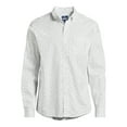 thumbnail image 5 of George Men's & Big Men's Long Sleeve Poplin Button-Up Shirt, Sizes S-3XL, 5 of 5