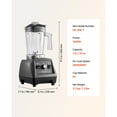 thumbnail image 5 of KFFKFF Smoothie Blender, 61 oz 1400W, Expert Blender with Robust Motor, Versatile Food Processor Blender with 2 Cups for Smoothie/Milkshake/Juice, Suitable for Kitchen, 5 of 9