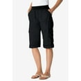 thumbnail image 6 of Woman Within Plus Size Petite Convertible Length Cargo Capri/Bermuda, 6 of 6
