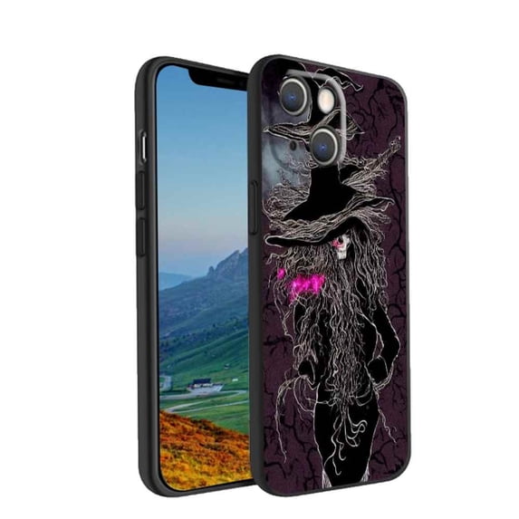 Compatible with iPhone 13 Phone Case, Witch Case Silicone Protective for Teen Girl Boy Case for iPhone 13
