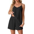 thumbnail image 6 of Cueply 2 Piece Lounge Sets for Women Summer Outfits V Neck Tank Top Matching Shorts Sets with Pockets, 6 of 9