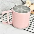 thumbnail image 2 of UPOUART Baking Equipment Semi Automatic Flour Sifter Pink 1pc For Bakers, 2 of 8