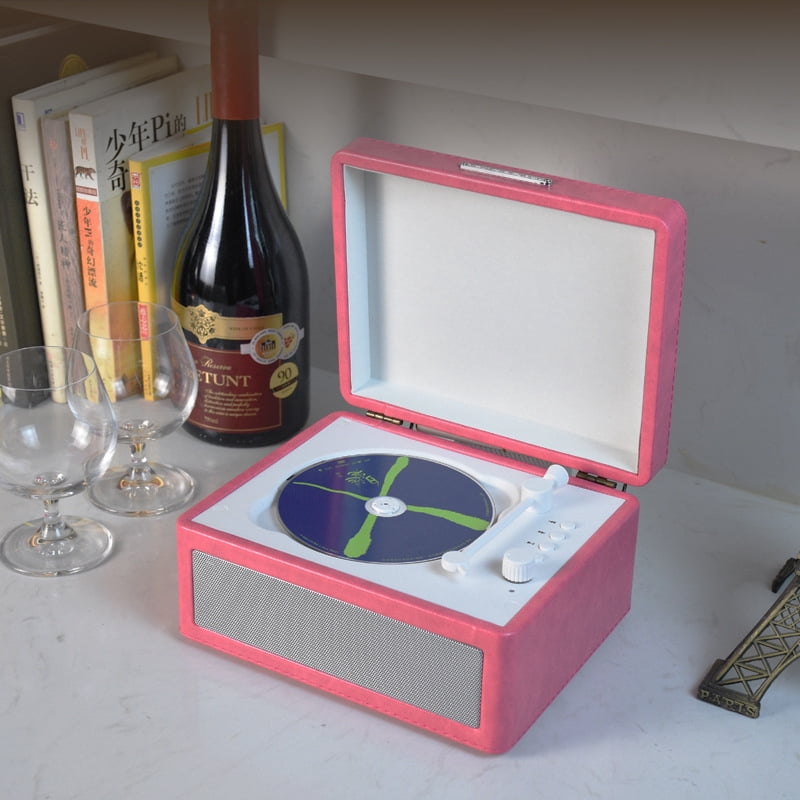 Portable CD Player with Built-in Speaker, Wireless Audio Device with USB Playback and Rechargeable Battery