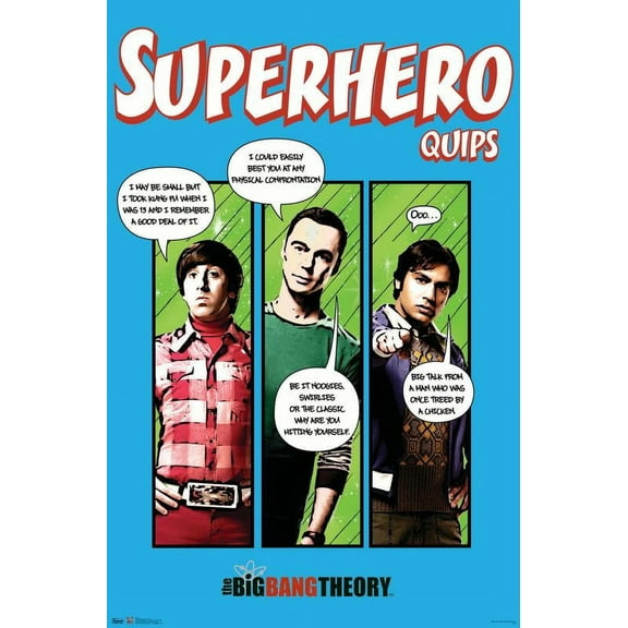 The Big Bang Theory - Quips Wall Poster, 22.375" x 34"