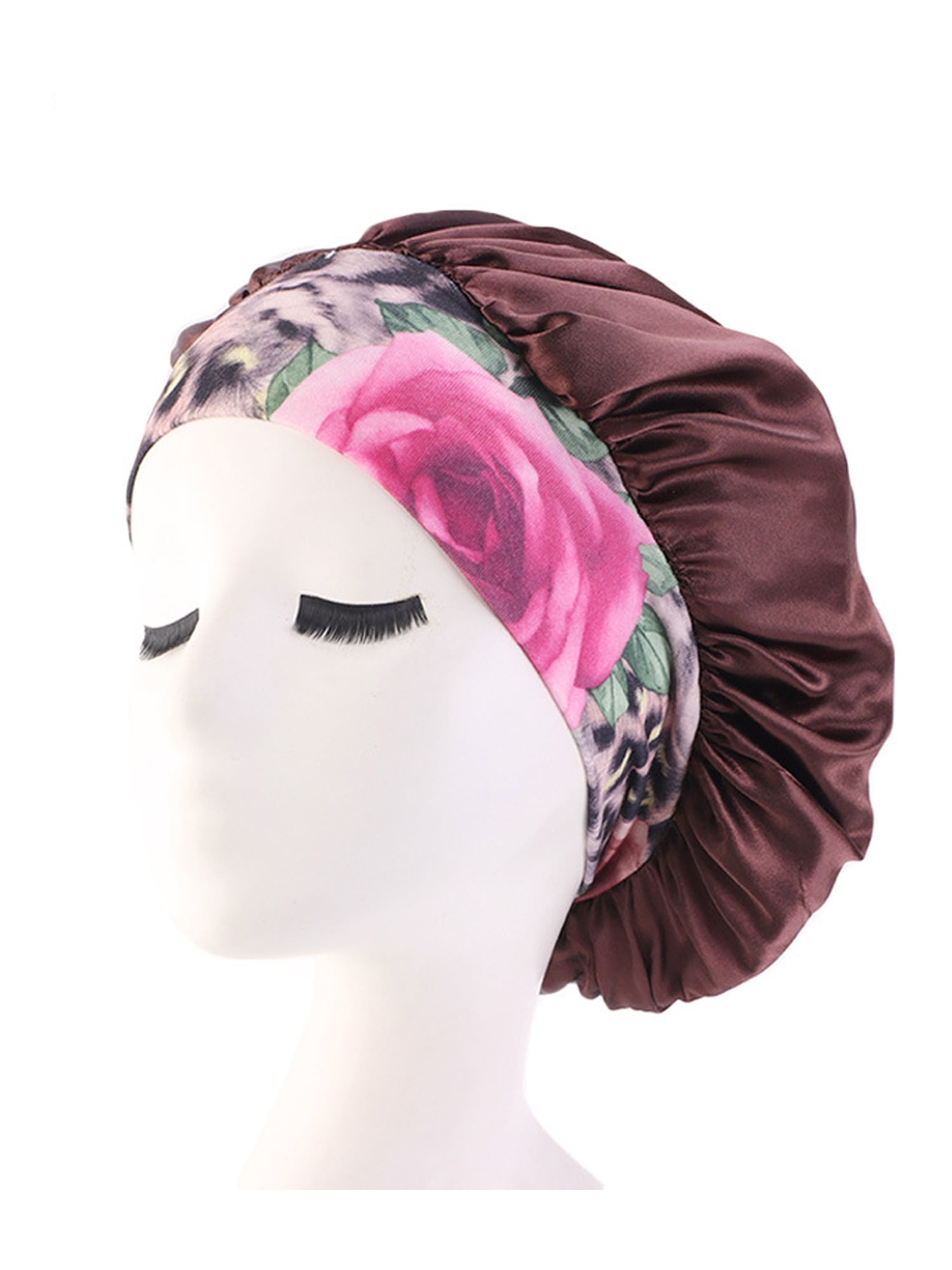 Women Satin Headscarf Sleeping Bonnet Hair Wrap Silk Cap Headband Headwear 