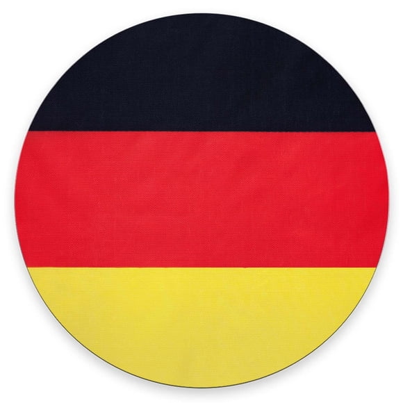 Mouse pad redondo Nphuriy con bandera de Alemania, 20 x 20 x 0,3 cm