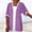 Purple, variant on Miqool Women's Cotton Linen 3/4 Sleeve Lightweight Open Front Kimono Cardigans Casual Loose Beach Cover Ups Swimsuit Cover Up for Women