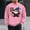Pink, variant on QUNYINEY Happy New Year Sweatshirt Men Black Crew Neck Long Sleeve Casual Tops Loose Drop Shoulder Pullover Sweatshirts
