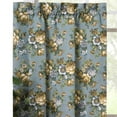 thumbnail image 5 of Ellis Bella Rose Stylish Medium Scale Printed Floral Pattern 1.5" Rod Pocket Tier for Windows 56"x36" Wedge, 5 of 5