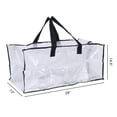 thumbnail image 2 of Unique Bargains Clothes Storage Moving Bags for Closet Organizers Clear 29x13x14.5in, 2 of 7