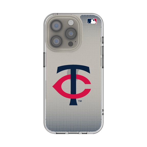 Minnesota Twins Linen Logo iPhone Clear Case