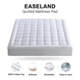 thumbnail image 4 of EASELAND Queen Size Cooling Mattress Pad Pillow Top Mattress Cover Quilted Fitted Mattress Protector Cotton Top Stretches up 8-21" Deep Pocket Mattre, 4 of 6