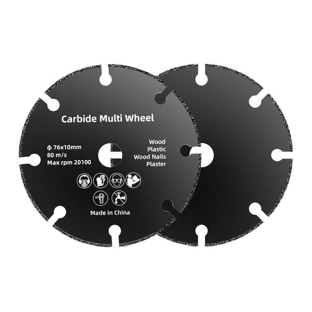 Ruedas de corte de 76MM/2,99 pulgadas, cuchillas de corte de muela abrasiva para amoladora angular