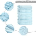 thumbnail image 6 of Jessy Home 12 Pack Light Blue Hand Towel Set 16"x31" Soft Highly Absorbent Quick Dry Bathroom Towels 600 GSM Microfiber Plush Towels, 6 of 9