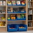 thumbnail image 3 of Akro-Mils 30150 Plastic Shelf Bins, Heavy Duty Storage Bins for Garage, Closet, and Drawer Organization, 12-Inch x 8-Inch x 4-Inch, Red, 12-Pack, 3 of 7