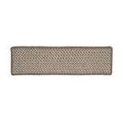 Colonial Mills Natural Wool Houndstooth Latte Brown/Tan Stair Tread (Set of 13)