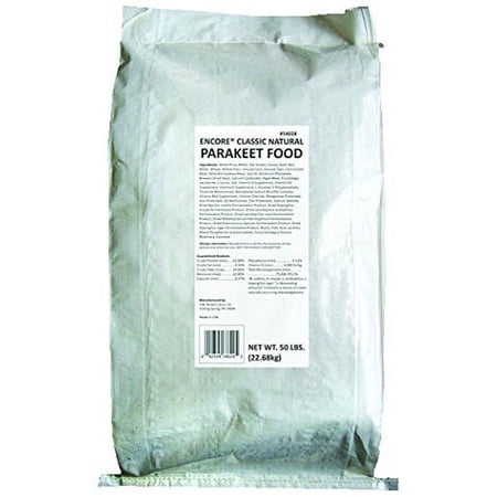 Brown's Encore Parakeet Food Dry Bird Food, 50 Lb